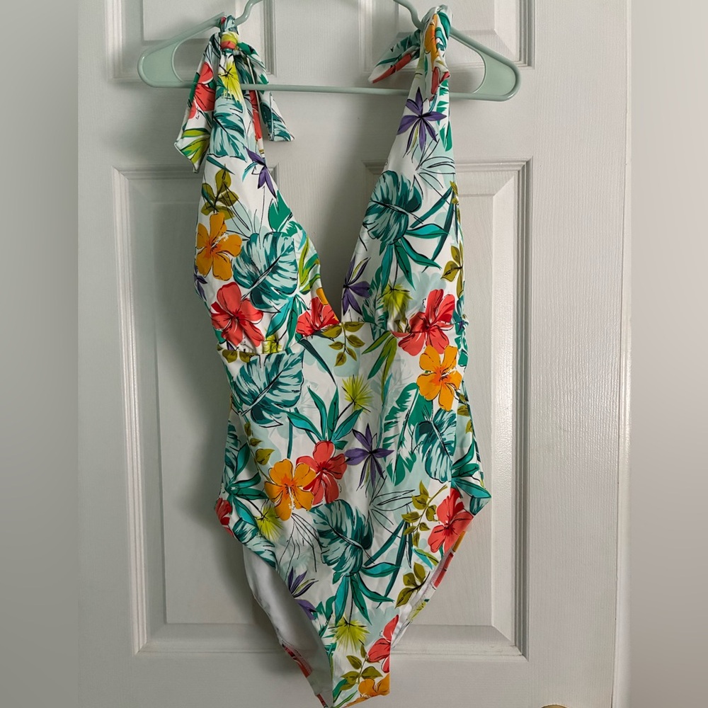 Swimsuits For All Tropical Floral One Piece - Ashley Graham collaboration